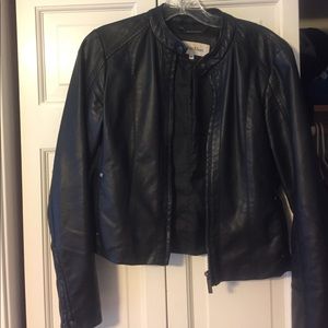 Faux Calvin Klein Leather Jacket