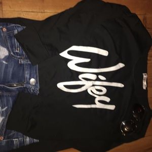 Cute black "Wifey" sweatshirt.