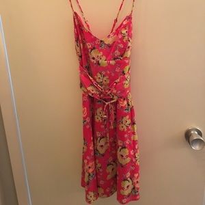 Bright pink summer dress