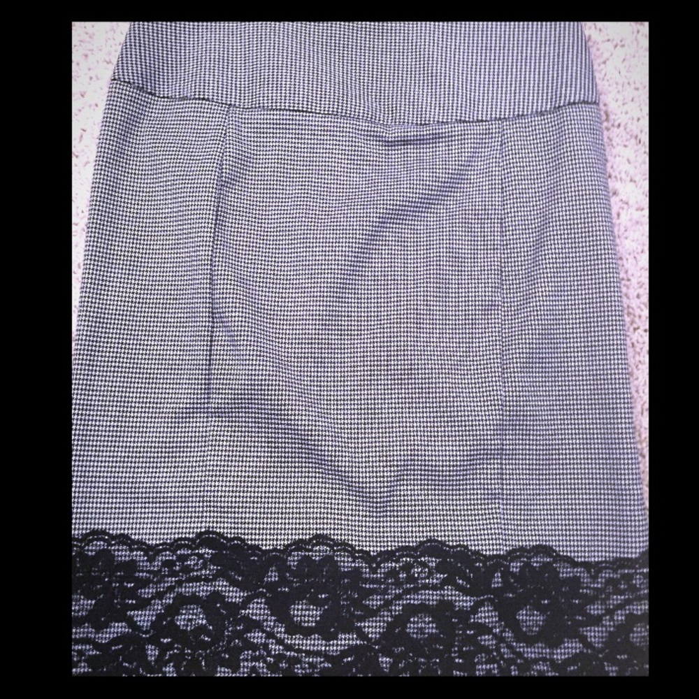 Charlotte Russe work dress skirt with lace detail