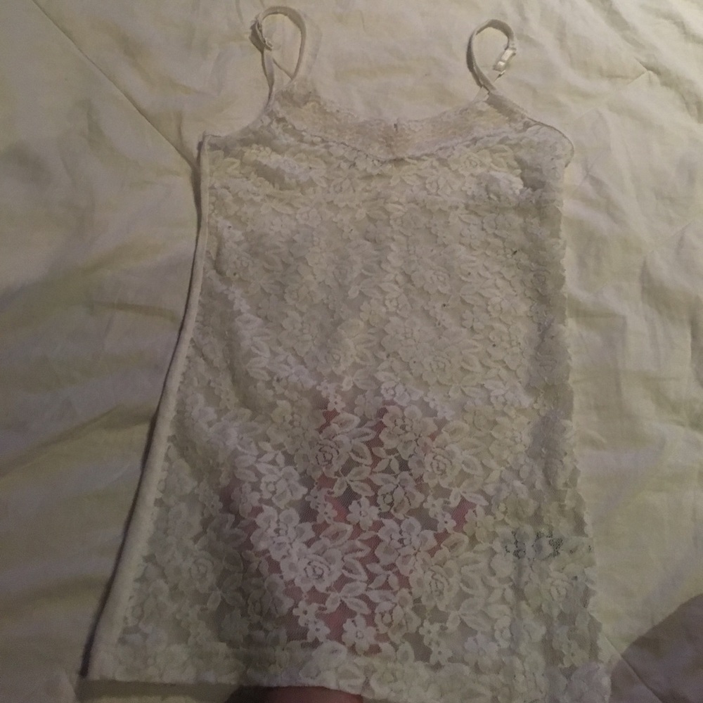 Lacey see through tank
