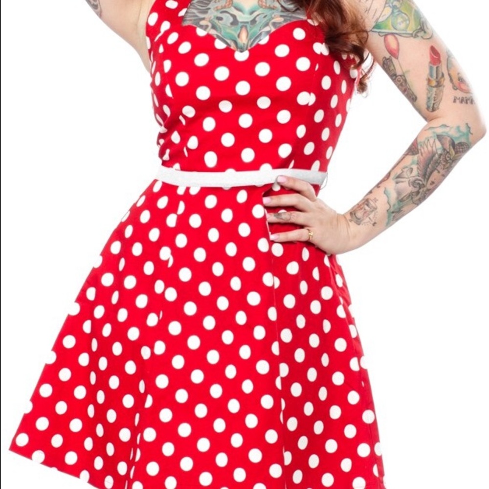 Sourpuss polkadot dress