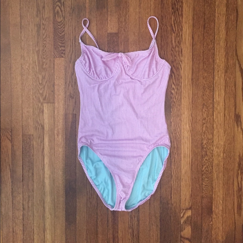 I crew 1-piece swimsuit, lavender