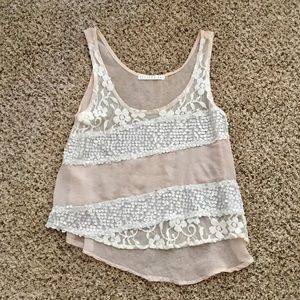 Potters Pot sheer cream shirt S