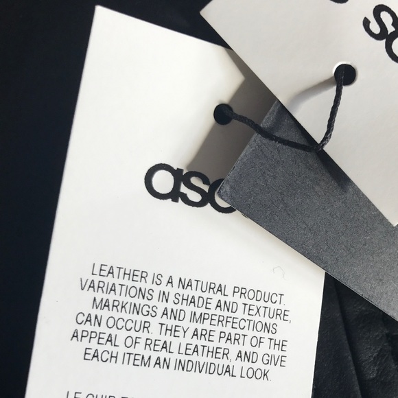 ASOS black leather skater skirt - Picture 6 of 8