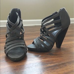 Grey Strappy heels