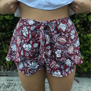 Floral print shorts