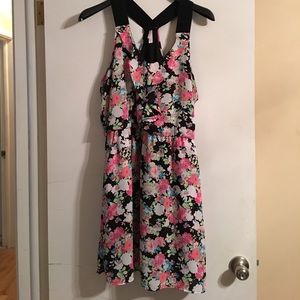 Xhilaration neon floral dress 🌸🌺