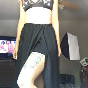 High waisted maxi skirt