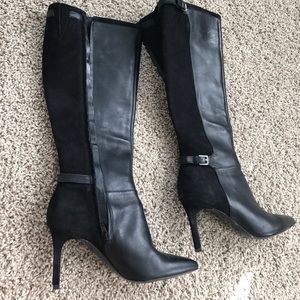 Ralph Lauren black leather boots