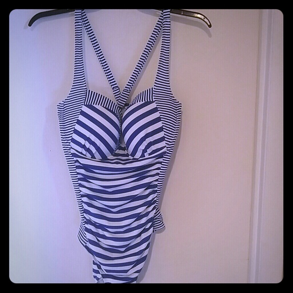 torrid Other - Price drop! Torrid stripe push up swim suit size 2