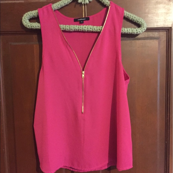 Pink Tank with Zipper - Picture 1 of 1