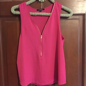 Pink Tank with Zipper