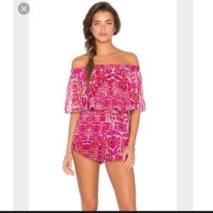 Show Me Your Mumu Rosarita Romper Pomegranate