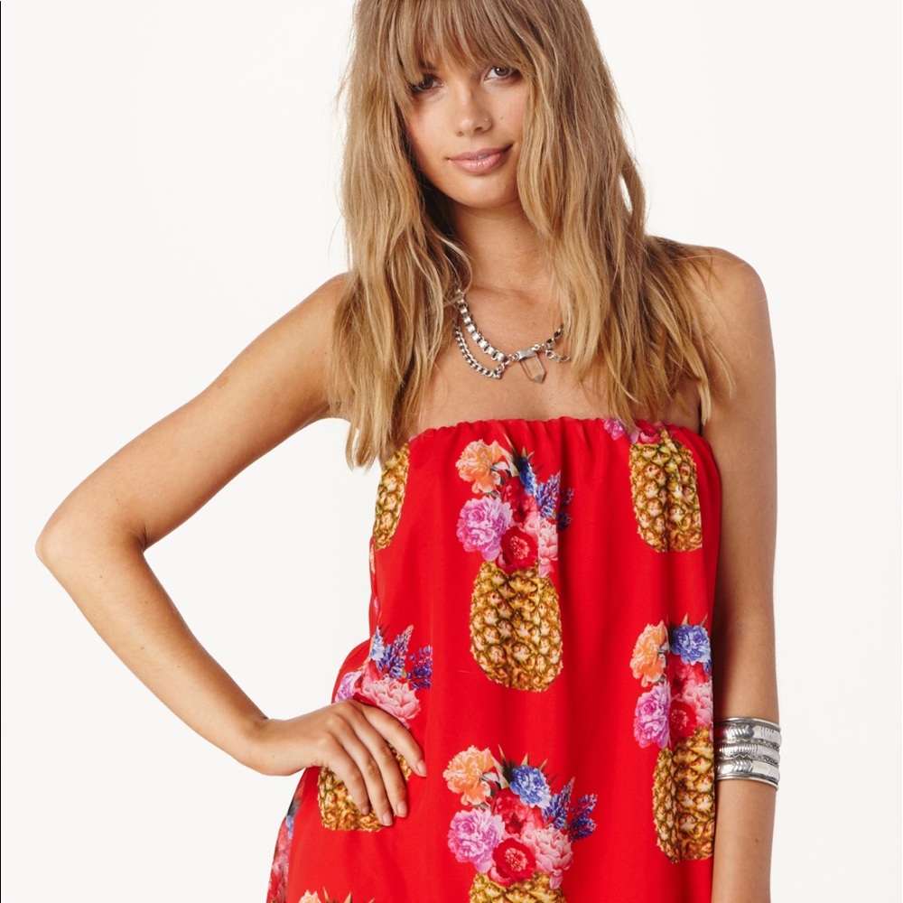 Show me your mumu pineapple dress