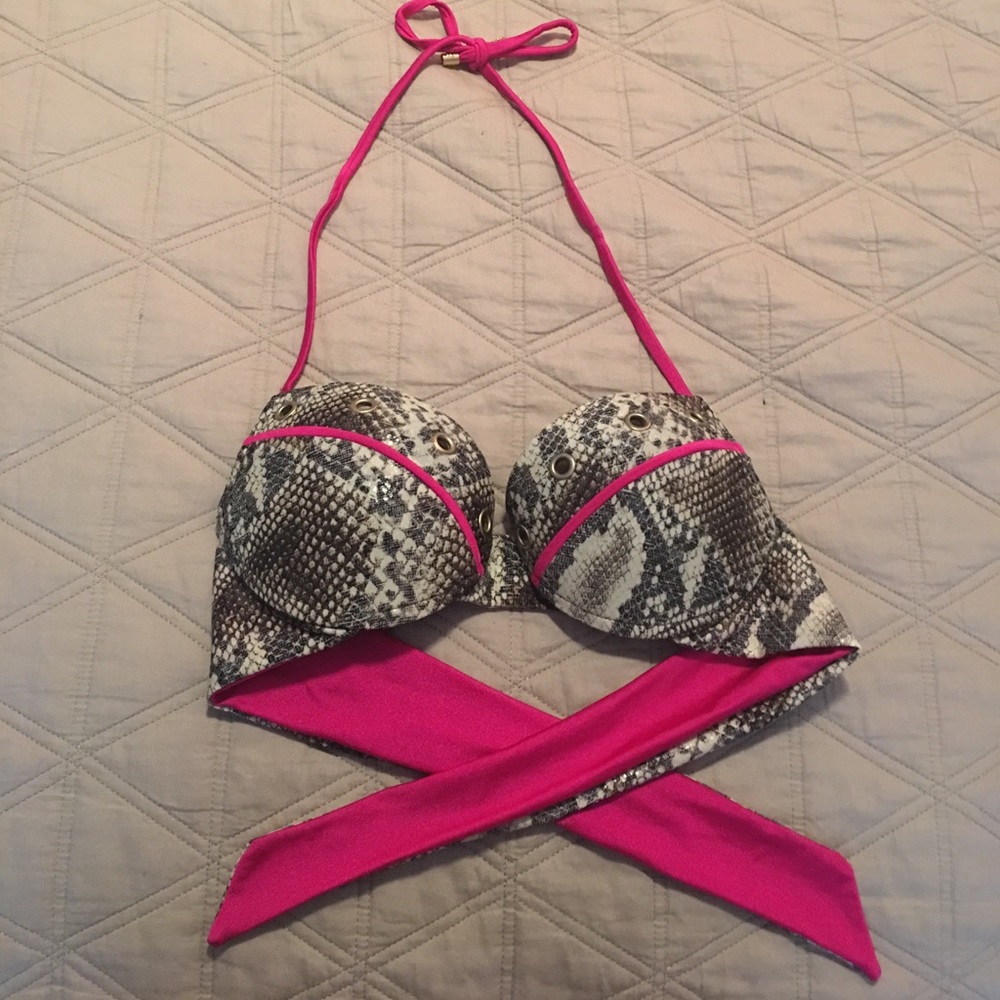 Beach Bunny snake skin bathing suit top
