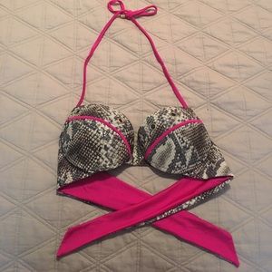 Beach Bunny snake skin bathing suit top