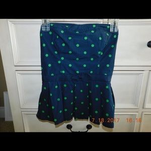 Abercrombie and Fitch strapless peplum top