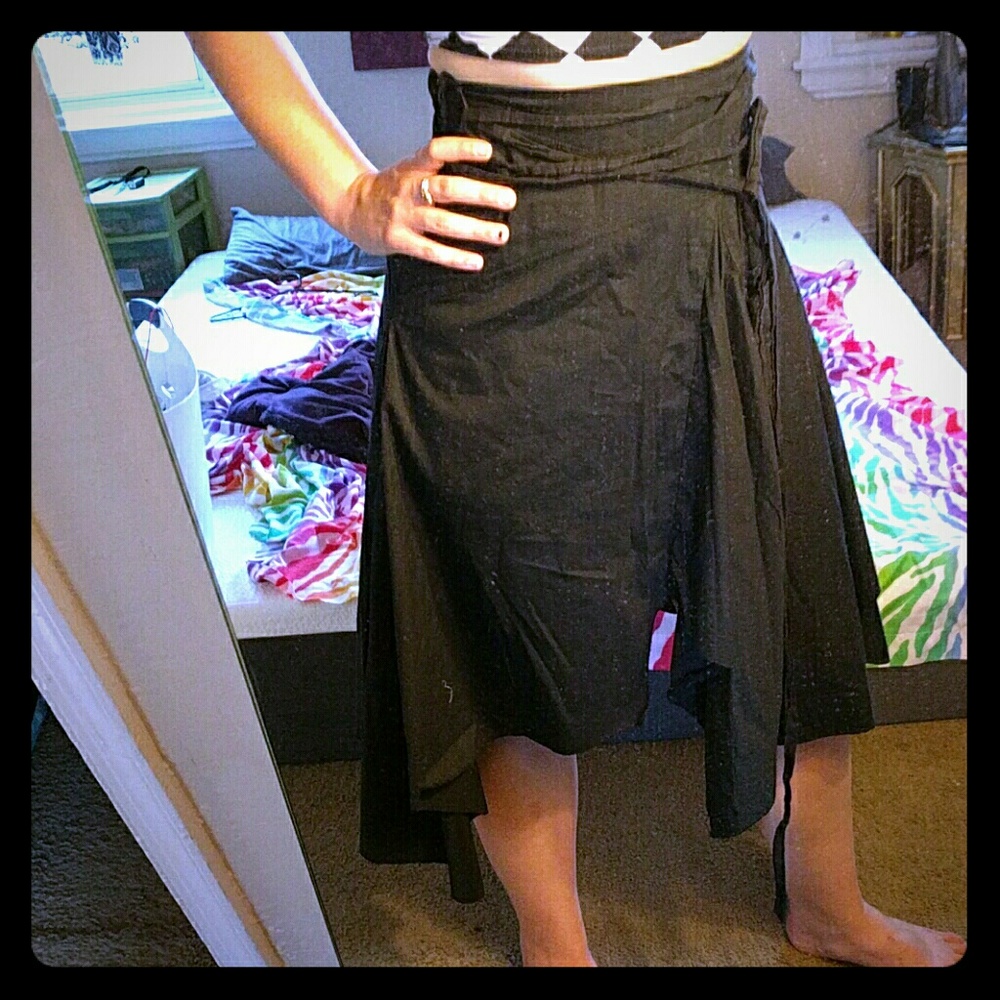 Black post apocalyptic skirt