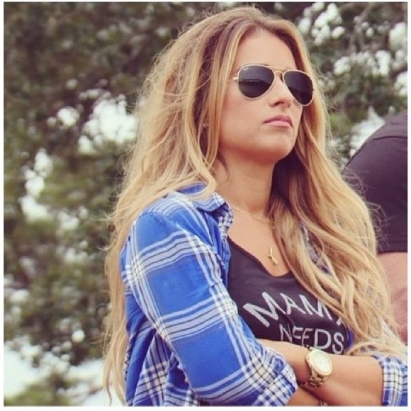 Ambiance Tops - Blue & Teal Plaid Flannel Top