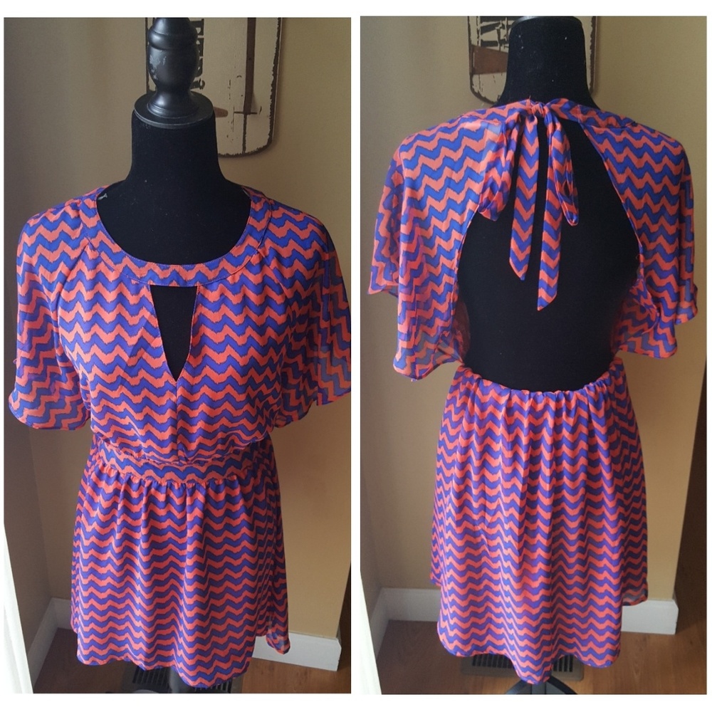 Chevron Open Back Dress💕 sale!!!