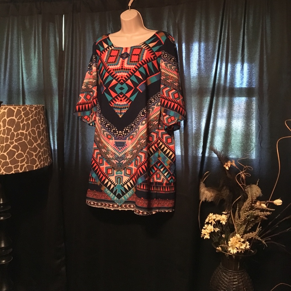 Cute printed dress EUC