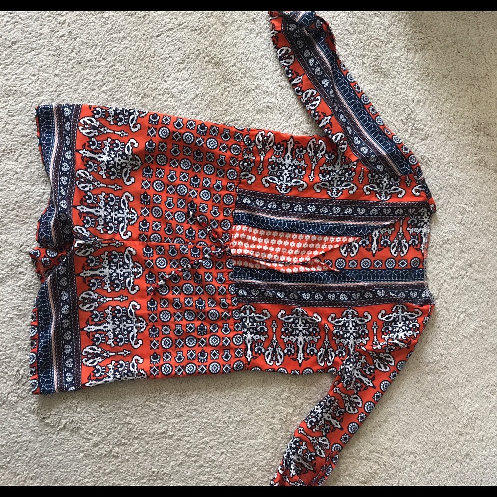 Small XS orange romper