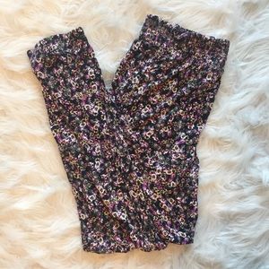 Floral Print Baggy Pants