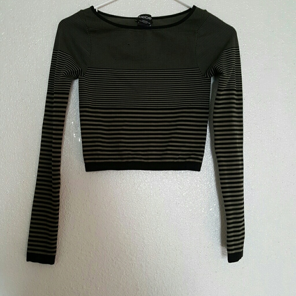 Olive green Bebe top