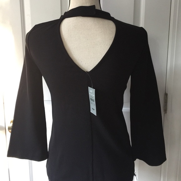 Brand New Ann Taylor Black Top With Back V - Picture 1 of 7