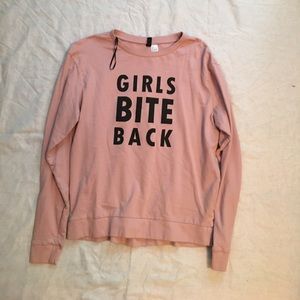 "Girls Bite Back" sweatshirt