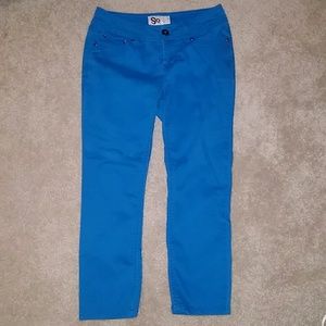 Blue capris