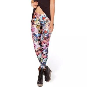Black Milk Clothing Day of the Dead Leggings