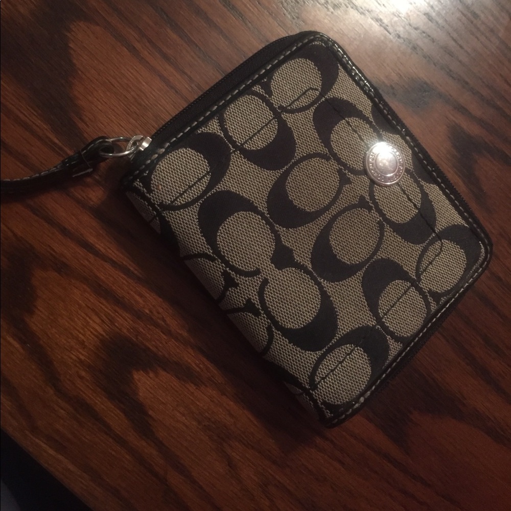 Black Coach Wristlet