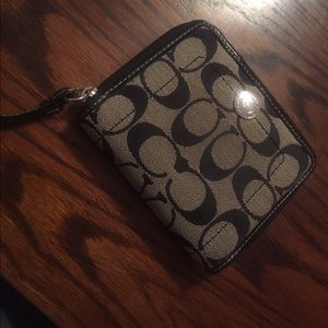 Black Coach Wristlet