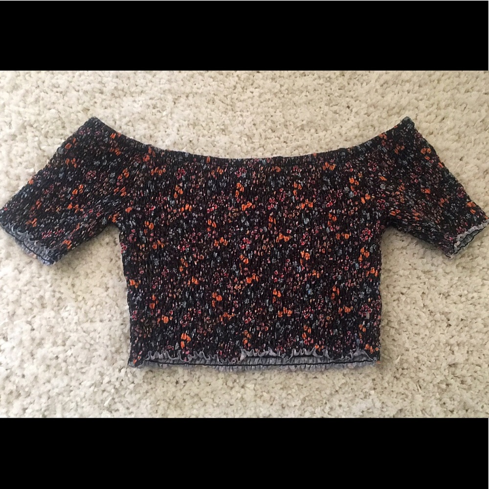 Asos floral print crop top