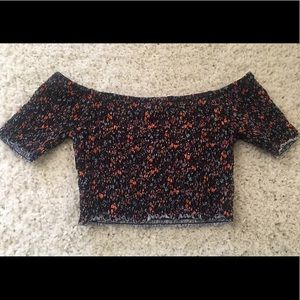 Asos floral print crop top