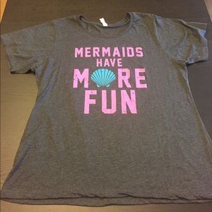 NWOT- Mermaids have MORE FUN graphic tee! ☀️🐚