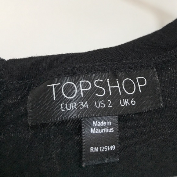 TOPSHOP Black T-Shirt - Picture 4 of 4