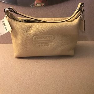 Coach top handle mini pouch