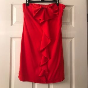Strapless Gianni Bini Dress, Orange, sz L
