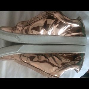 Rose gold sneakers