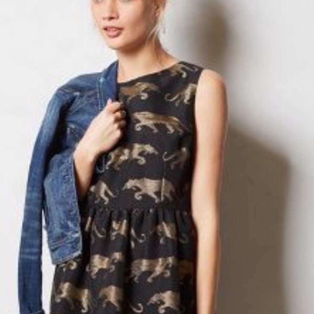 Anthropologie Eyedoll Panther Dress, size 0