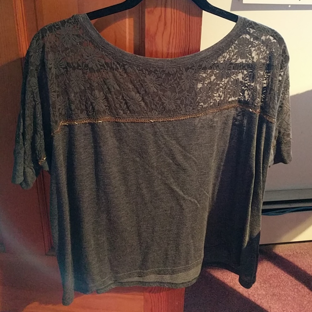 Forever 21 Lace beaded top