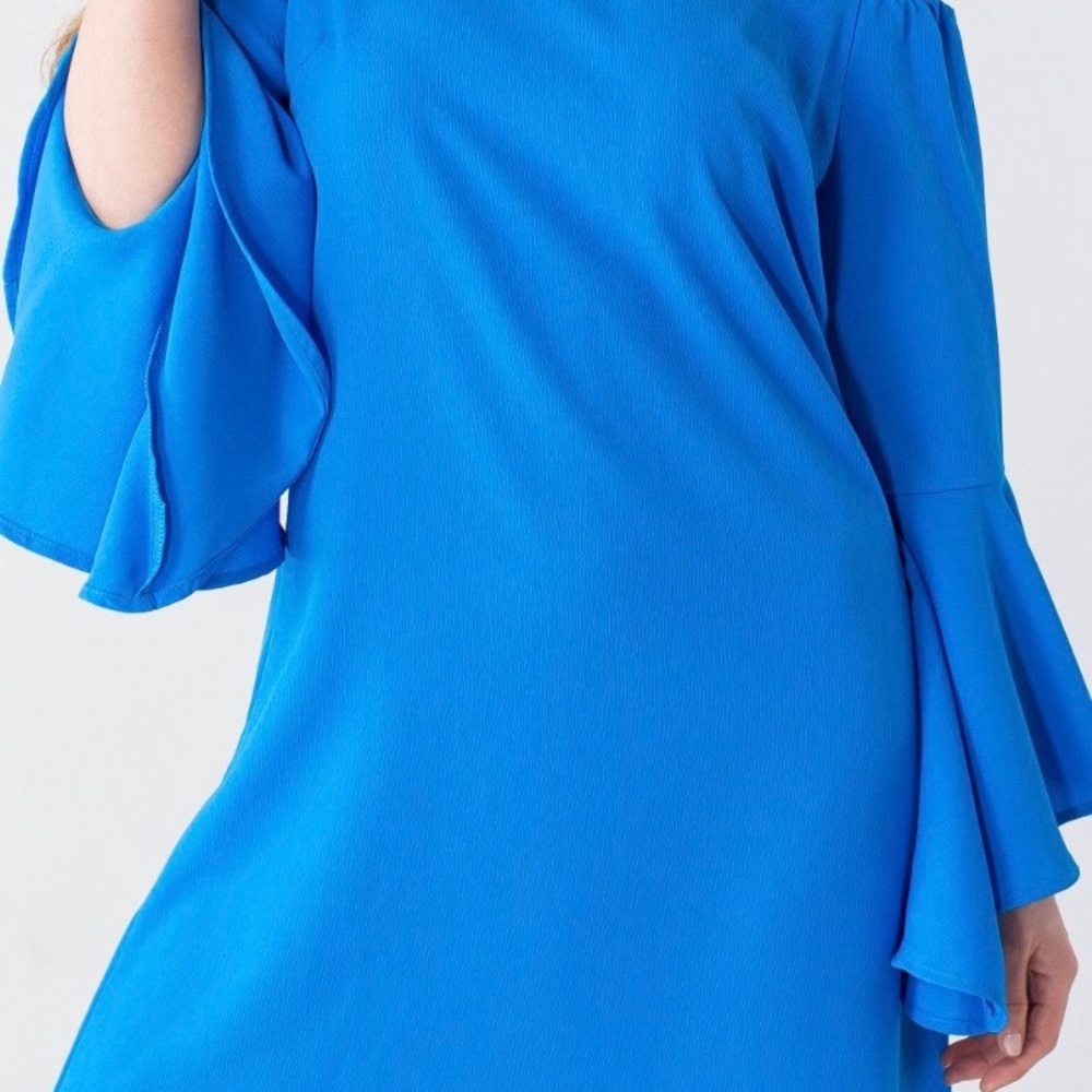 Blue Off The Shoulder Dress!