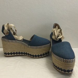 Tory Burch Platform Espadrilles