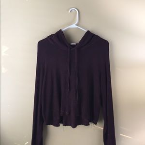 BRANDY MELVILLE MAROON SWEATSHIRT