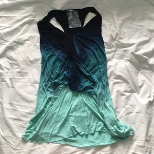 Young, Fabulous & Broke Blue Sleeveless Top