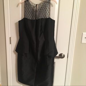 Carmen Marc Valvo Black Peplum Dress
