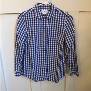 Vineyard Vines long sleeve, button up, navy  check